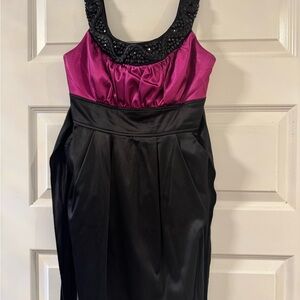 Trixxi Dress Satin black & pink hocco prom special occasion Y2K dress